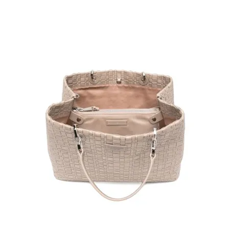 Emporio Armani Myea Medium Shopper Bag In Woven Nylon - Emporio Armani
