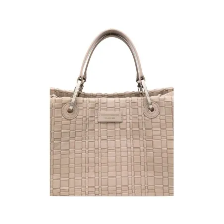 Emporio Armani Myea Medium Shopper Bag In Woven Nylon - Emporio Armani
