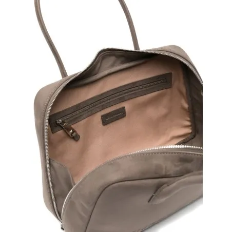 Emporio Armani Eagle Club Capsule Collection Suede-Effect Shoulder Bag - Emporio Armani