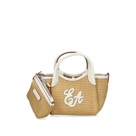Emporio Armani Woven Straw Small Shopper Bag - Emporio Armani