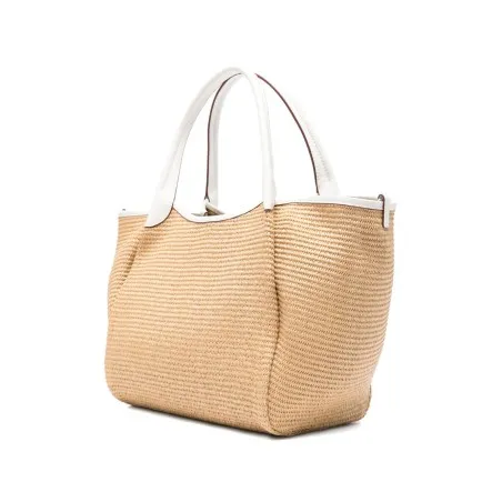Emporio Armani Woven Straw Medium Shopper Bag - Emporio Armani