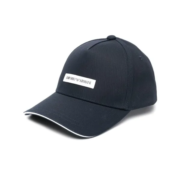 Emporio Armani Canvas Baseball Cap With Emporio Armani Patch - Emporio Armani