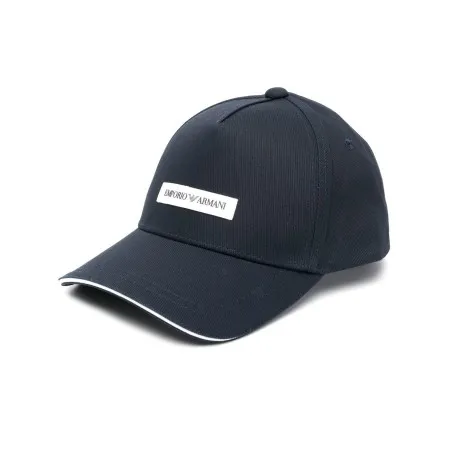 Emporio Armani Canvas Baseball Cap With Emporio Armani Patch - Emporio Armani