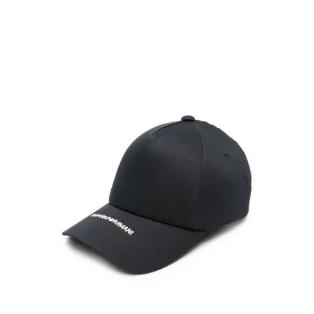 Emporio Armani Canvas Baseball Cap With Embroidered Logo - Emporio Armani