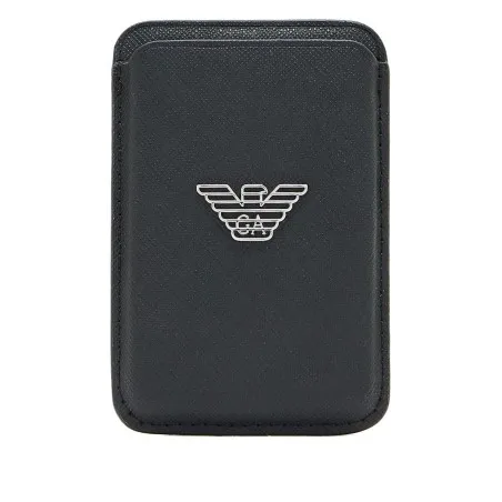 Emporio Armani Asv Regenerated Saffiano Magnetic Card Holder - Emporio Armani