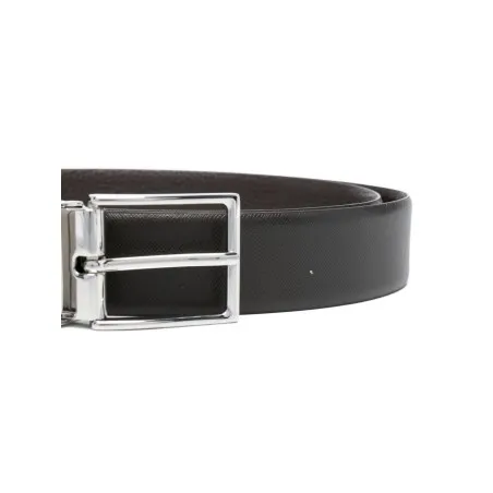 Emporio Armani Exclusive Reversible Saffiano Leather Belt - Emporio Armani