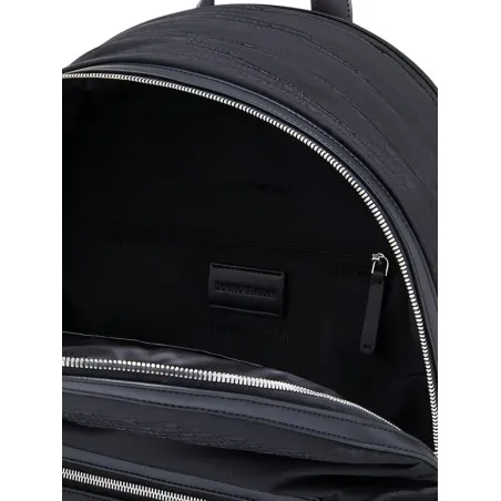 EMPORIO ARMANI EXCLUSIVE Emporio Armani Round Nylon Backpack With Monogram Lettering - Emporio Armani