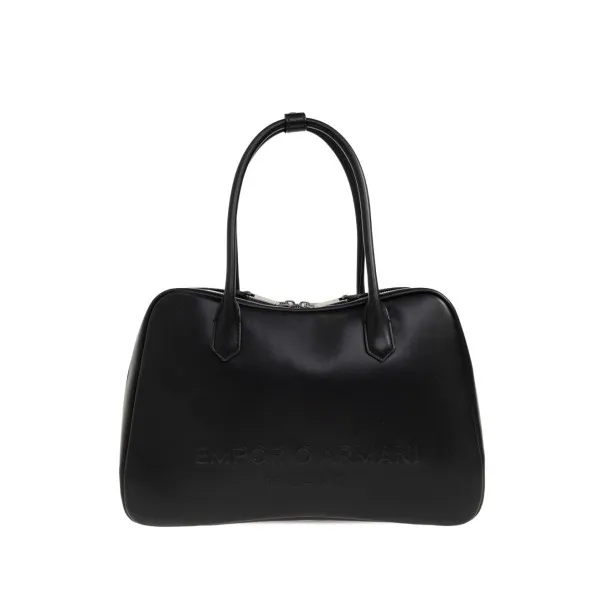 Emporio Armani Eagle Club Capsule Collection Soft Leather Shoulder Bag - Emporio Armani