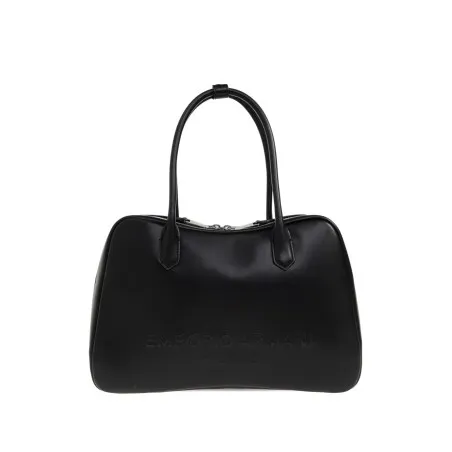 Emporio Armani Eagle Club Capsule Collection Soft Leather Shoulder Bag - Emporio Armani