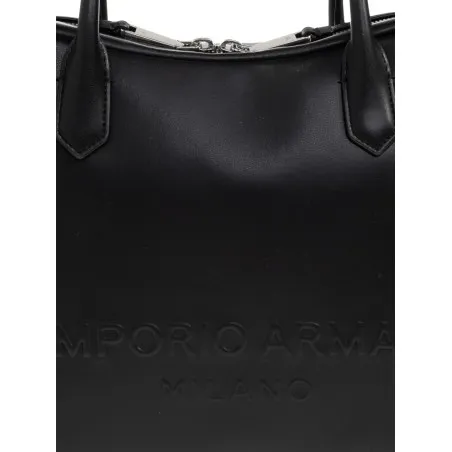 Emporio Armani Eagle Club Capsule Collection Soft Leather Shoulder Bag - Emporio Armani