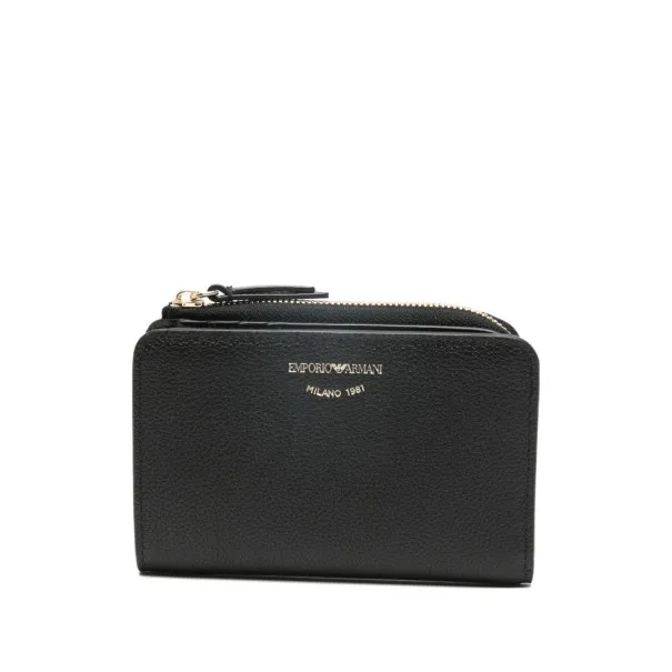 Emporio Armani Deer-Print Leather Bifold Wallet - Emporio Armani