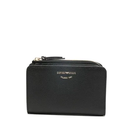 Emporio Armani Deer-Print Leather Bifold Wallet - Emporio Armani