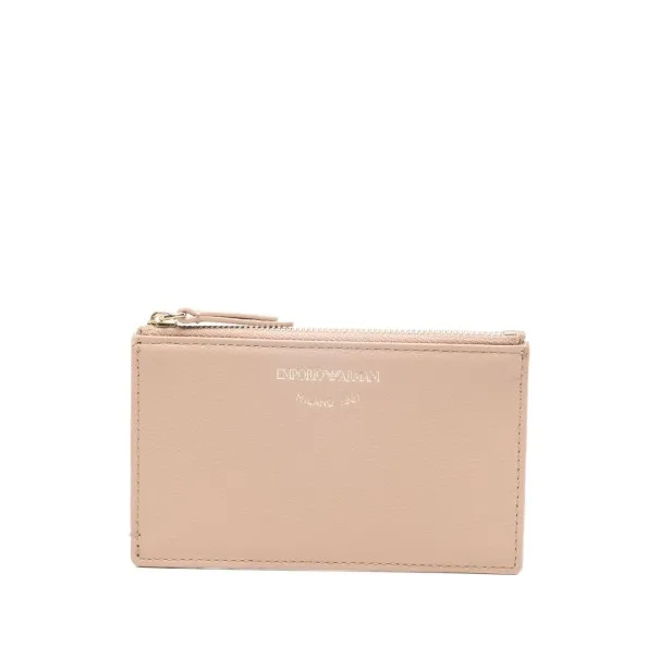 Emporio Armani Zipped Tumbled-Leather Card Holder - Emporio Armani