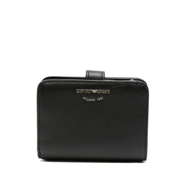 Emporio Armani Tumbled-Leather Bi-Fold Wallet - Emporio Armani