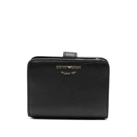 Emporio Armani Tumbled-Leather Bi-Fold Wallet - Emporio Armani