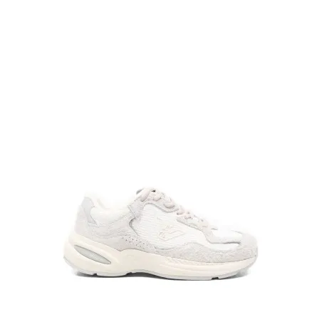 Emporio Armani Rafia n suede Sneakers - Emporio Armani
