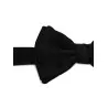 Emporio Armani Knotted Bow Tie In Micro-Textured Pure Silk - Emporio Armani