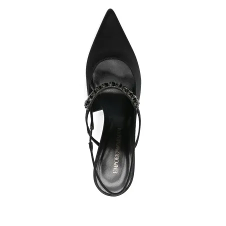 Emporio Armani Satin slingback pumps - Emporio Armani