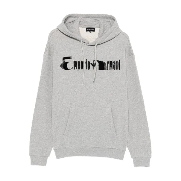 Emporio Armani Logo cotton hoodie - Emporio Armani