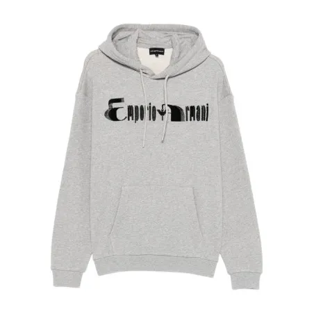 Emporio Armani Logo cotton hoodie - Emporio Armani