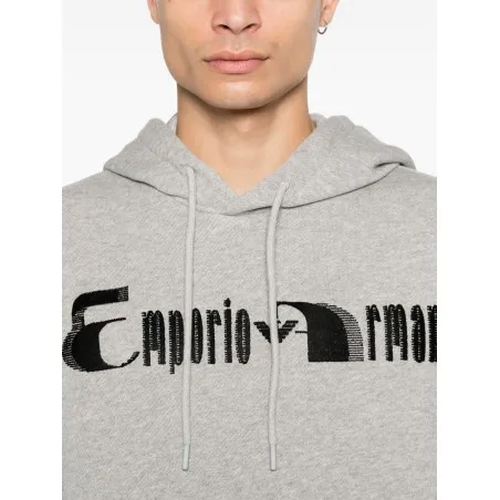Emporio Armani Logo cotton hoodie - Emporio Armani