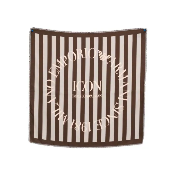 Emporio Armani Icon Print Pure Silk Foulard - Emporio Armani