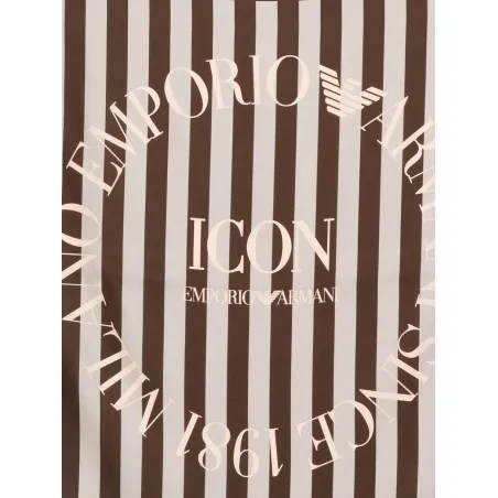 Emporio Armani Icon Print Pure Silk Foulard - Emporio Armani
