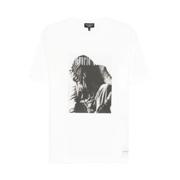 Emporio Armani Printed cotton t-shirt - Emporio Armani