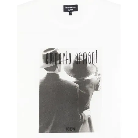 Emporio Armani Printed cotton t-shirt - Emporio Armani