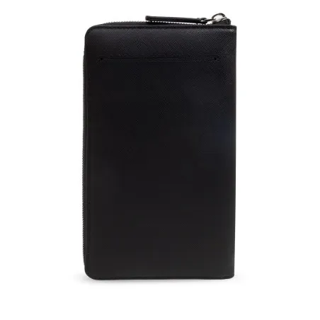 Emporio Armani Saffiano Leather Organizer With Asv Eagle Plaque - Emporio Armani