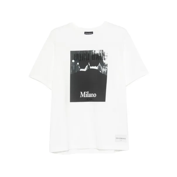 Emporio Armani Printed cotton t-shirt - Emporio Armani