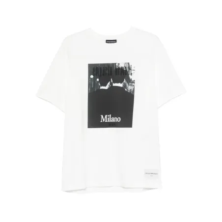 Emporio Armani Printed cotton t-shirt - Emporio Armani