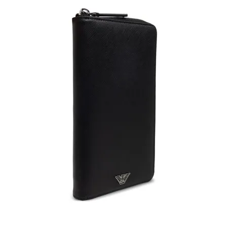 Emporio Armani Saffiano Leather Organizer With Asv Eagle Plaque - Emporio Armani