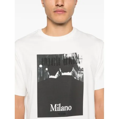 Emporio Armani Printed cotton t-shirt - Emporio Armani