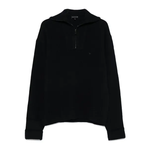 Emporio Armani Half-zip wool sweater - Emporio Armani
