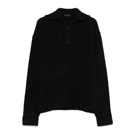 Emporio Armani Half-zip wool sweater - Emporio Armani