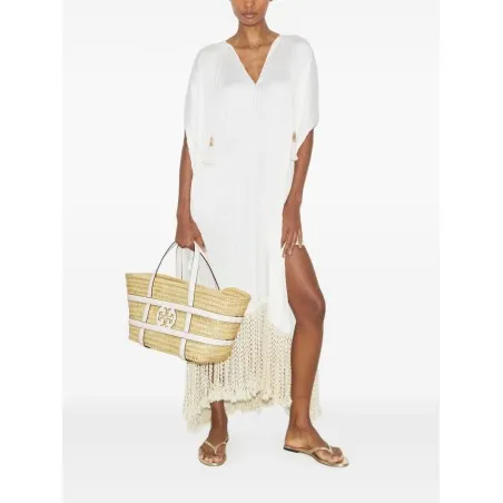 Tory Burch Ella straw basket bag - TORY BURCH