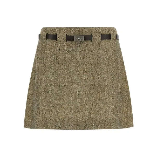 Ferragamo Gancini Belt Skirt - salvatore ferragamo