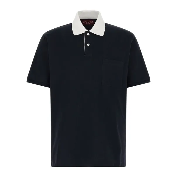 Gucci Contrast Collar Polo Shirt - Gucci