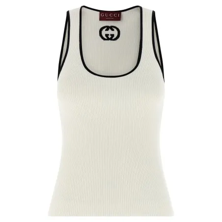 Gucci Incrocio Gg Tank Top - Gucci