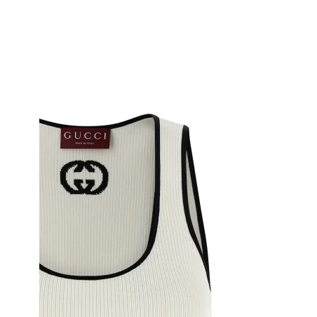 Gucci Incrocio Gg Tank Top - Gucci