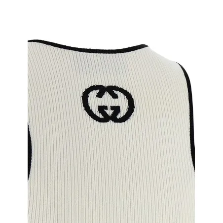 Gucci Incrocio Gg Tank Top - Gucci