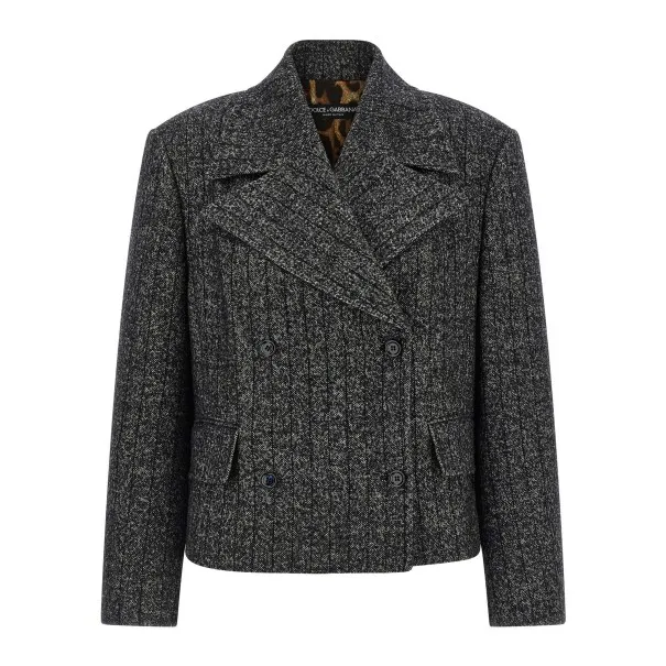 Dolce & Gabbana Striped Wool Blazer - Dolce&Gabbana