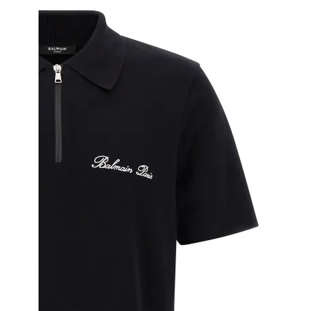 Balmain Logo Embroidery Polo Shirt - BALMAIN
