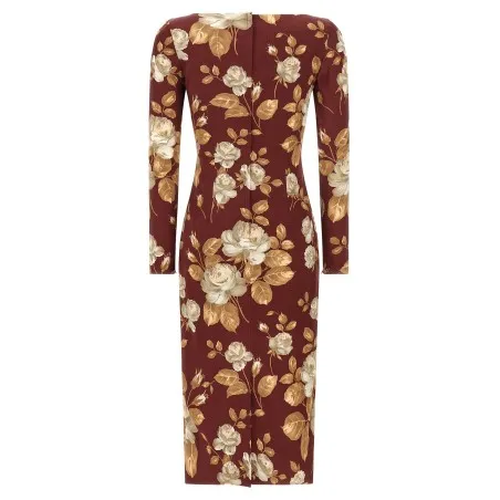 Dolce & Gabbana Rose Print Dress - Dolce&Gabbana