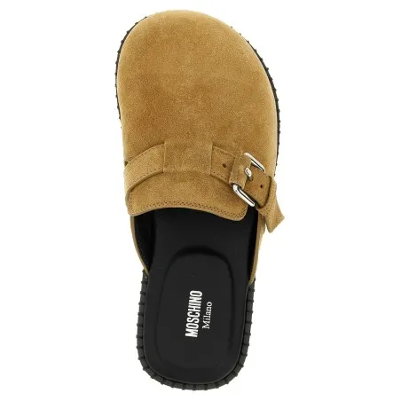 Moschino Suede Sabots - MOSCHINO