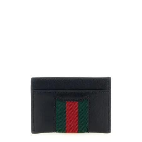 Web Horsebit Gucci Card Holder - Gucci