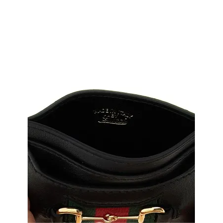 Web Horsebit Gucci Card Holder - Gucci