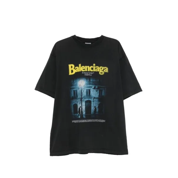Balenciaga T-shirts and Polos BLACK - BALENCIAGA