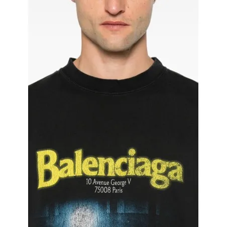 Balenciaga T-shirts and Polos BLACK - BALENCIAGA